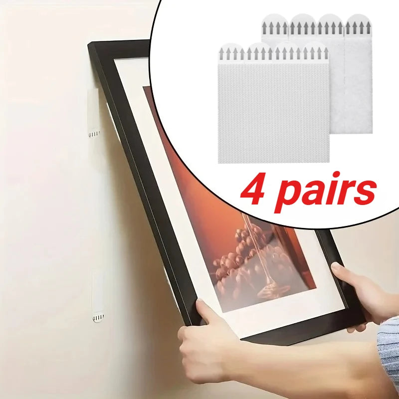Heavy Duty Non Perforated Hanging Picture Strip - Easy to Use Non Trace Frame Adhesive Buckle Accessories Wall Hooks