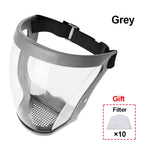 Transparent Kitchen Face Shield Anti-Fog Protective Visor for Cooking