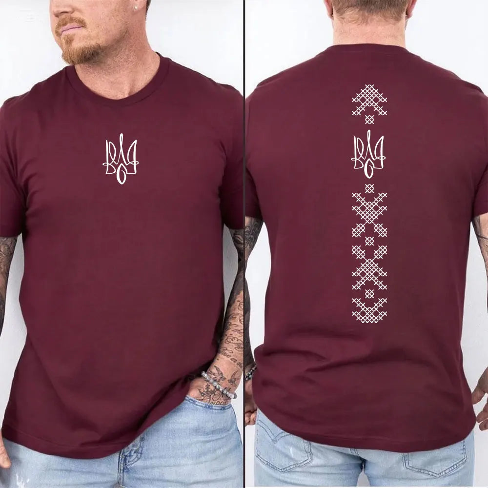 Ukraine Shirt UNISEX Ukraine Flag Shirt Symbol Tryzub Ukrainian Patriotic Shirt Summer Camisetas Nostalgia Street Fashion Tops