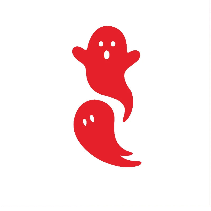 Halloween Car Rearview Mirror Ghost Stickers – Spooky Bat Decals