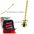 Santa Claus Who Can Climb the Rope, Electric Toys, Ladder Beads, Christmas Gifts, Decorative Music Doll Beads