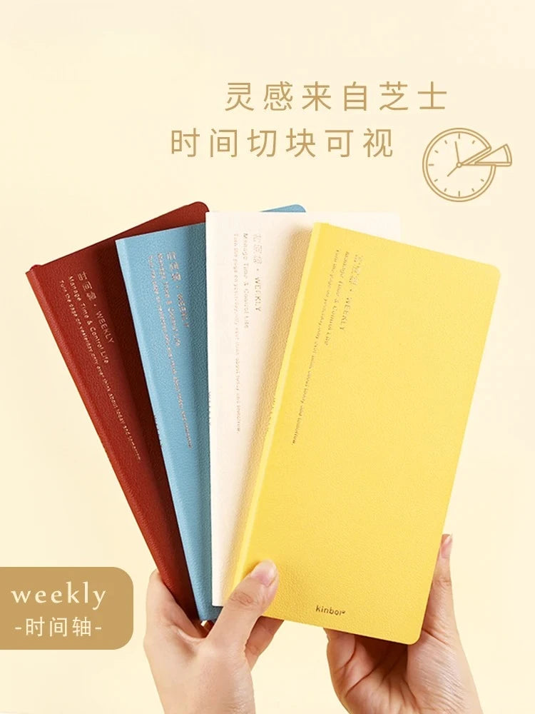 Portable Undated Planner – Weekly Monthly Daily Agenda Journal, Schedule Organizer Notepad for Office School, Stationery Gift for Students