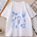 Vintage Jellyfish T-Shirt Summer Ocean Tee Sea Creature Top Beach Lover Gift Men Women Casual Round Neck Printed T Shirt