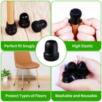 16PCS Chair Leg Protectors Silicone with Thick Wrap Felt Furniture Leg Pads for Protecting Floors from Scratches and Noise