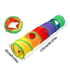 Foldable Interactive Cat Tunnel Toy for Indoor Play and Exercise