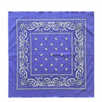 70CM Oversized Hip Hop Amoeba Cashew Cotton Square Bandana Scarf Headband Black Paisley Gifts For Men/Boys/Girls