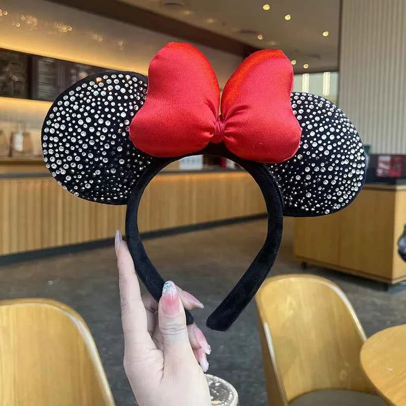 Cartoon Minnie Mouse Ear Headband New Holiday Party Christmas Snowman Headdress Cosplay for Adults Kids Hair Accessories
