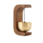Hanging Decorations Japanese Wooden Wind Chimes Wireless Doorbell Entrance Door Bell Decorative Wind Bell for Home Opening