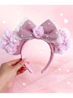 Cartoon Minnie Mouse Ear Headband New Holiday Party Christmas Snowman Headdress Cosplay for Adults Kids Hair Accessories