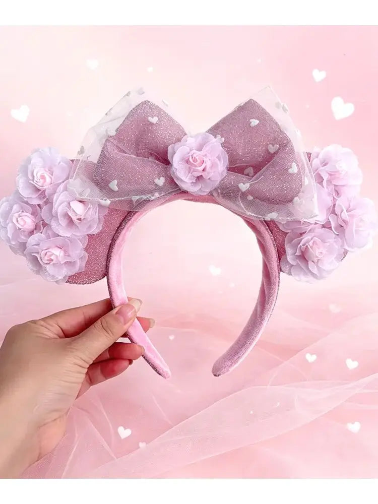 Cartoon Minnie Mouse Ear Headband New Holiday Party Christmas Snowman Headdress Cosplay for Adults Kids Hair Accessories