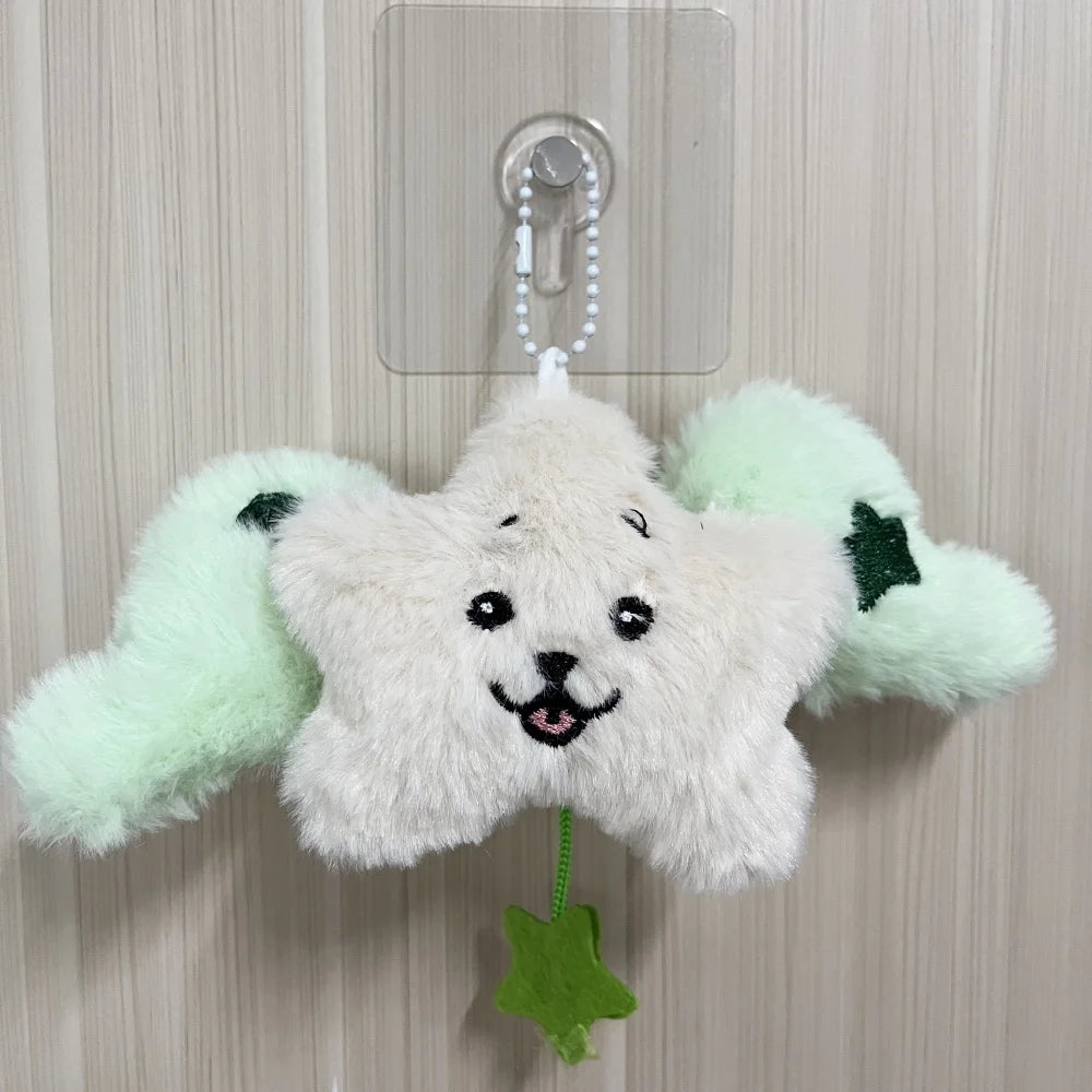 1PC Star Pendant Key Chain Doll Album Plush Pendant Doll School Bag Decoration Gifts