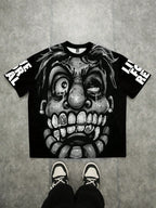 The 2026 summer new men's T-shirt features a casual fashionable comfortable soft and breathable 3D pattern print
