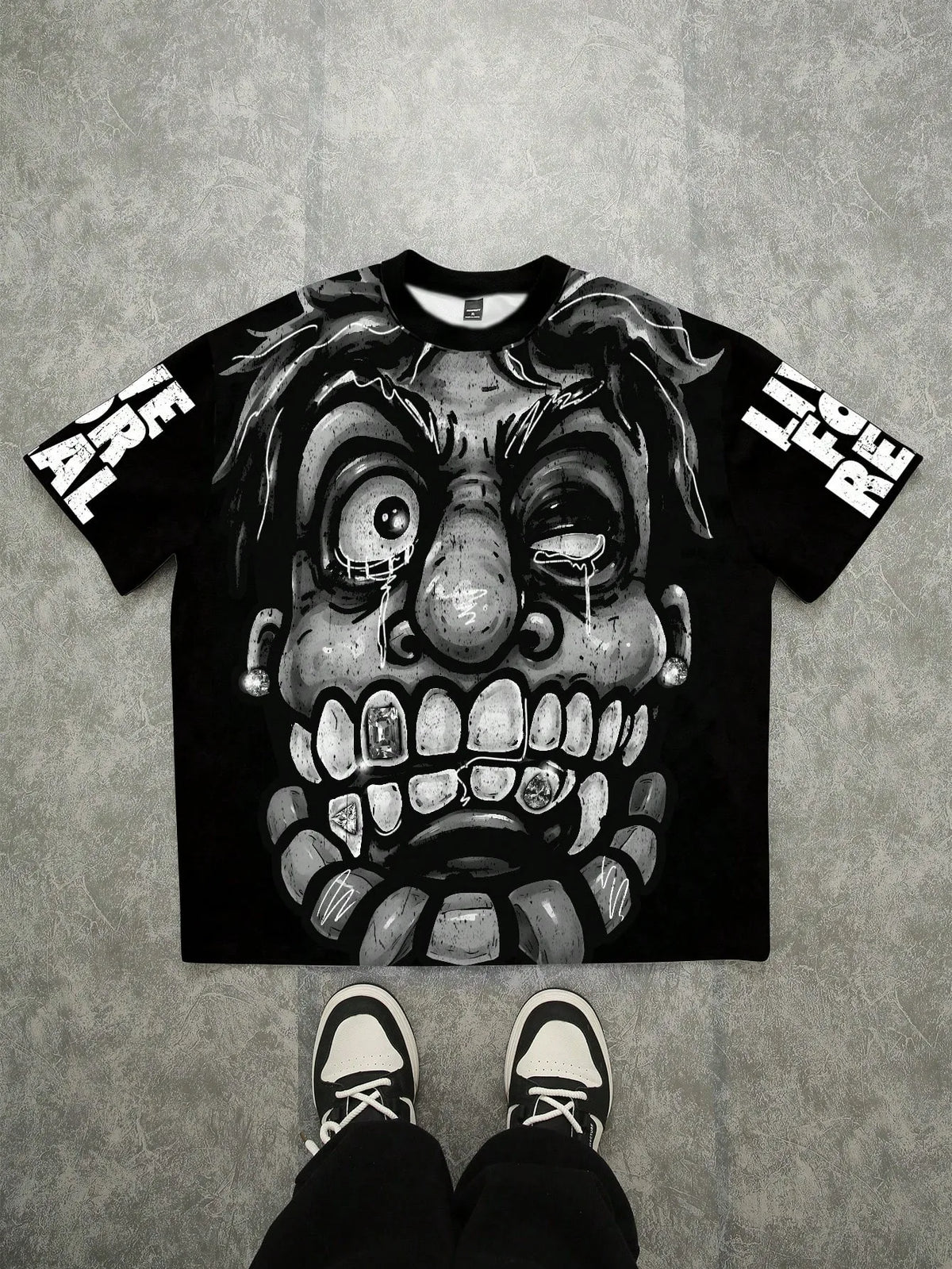 The 2026 summer new men's T-shirt features a casual fashionable comfortable soft and breathable 3D pattern print