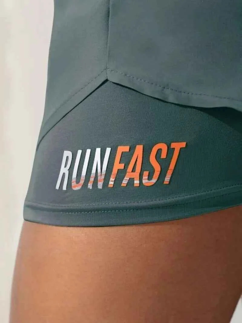 Women's High Rise Yoga Shorts With Elastic Proximity Control Running Shorts, Fake Two Pieces Pants