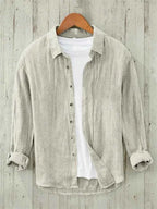 Men's Long Sleeve Shirt 3D Sun Printed Hawaiian Casual Shirt Button Short Sleeve Beach Holiday Top