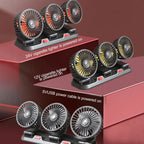 12v Automotive fan Car Fan 24v 360° Adjustable 3 Head Air Fan Low Noise Multifunctional Temporary Parking Card Auto Vehicles fan