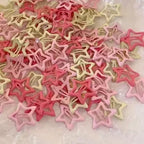 30/60/90Pcs Random Colorful Star BB Hairclips  Cute Star Barrettes Simple Metal Snap Clip Headdress Hair Cute headwear