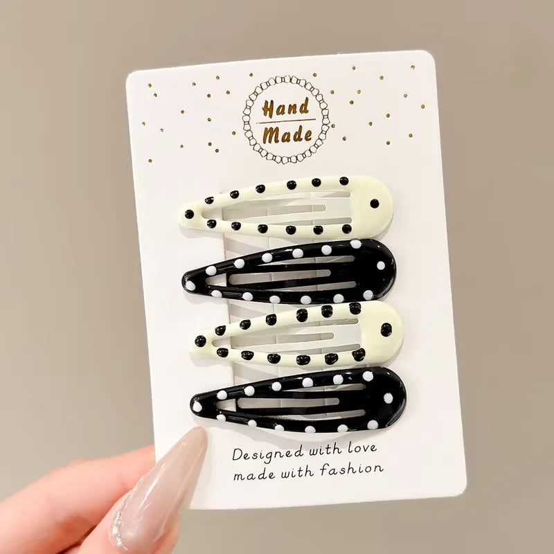 4pcs Simplicity Blue and Yellow Cute Fish Hairclip for Women Elegant Side Clip Fashion Girl Hairpin Hair Accessories