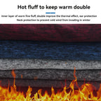 NOFOXO Winter Thick Polar Fleece Hiking Face Mask Men Women Warm Bandana Outdoor Cycling Sport Windproof Neck Warmer Scarf