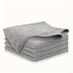 5/10/20PCS Kitchen Towels – Ultra-Fine Fiber Cleaning Cloth Set, Absorbent, Soft, and Stain-Removing Light Gray Towels