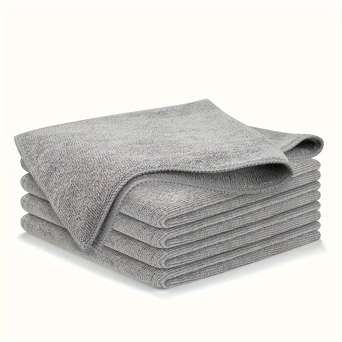 5/10/20PCS Kitchen Towels – Ultra-Fine Fiber Cleaning Cloth Set, Absorbent, Soft, and Stain-Removing Light Gray Towels
