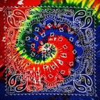 New Fashion Hip Hop 100% Cotton Bandana Square Scarf Gradient Color Paisley Headband Printed For Women/Men/Boys/Girls