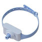 Medical device with a blue strap on a white background
