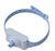 Medical device with a blue strap on a white background