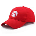 Super Mario Baseball Cap Embroidery Sunshade Adjustable Anime Mario Brothers Cartoon Game Christmas Cosplay Birthday Gift