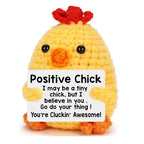 New Positive Energy Potato Hug Pocket Mini Handmade Plush Wool Knitting Doll with Card Funny Christams Gift Home Room Decoration