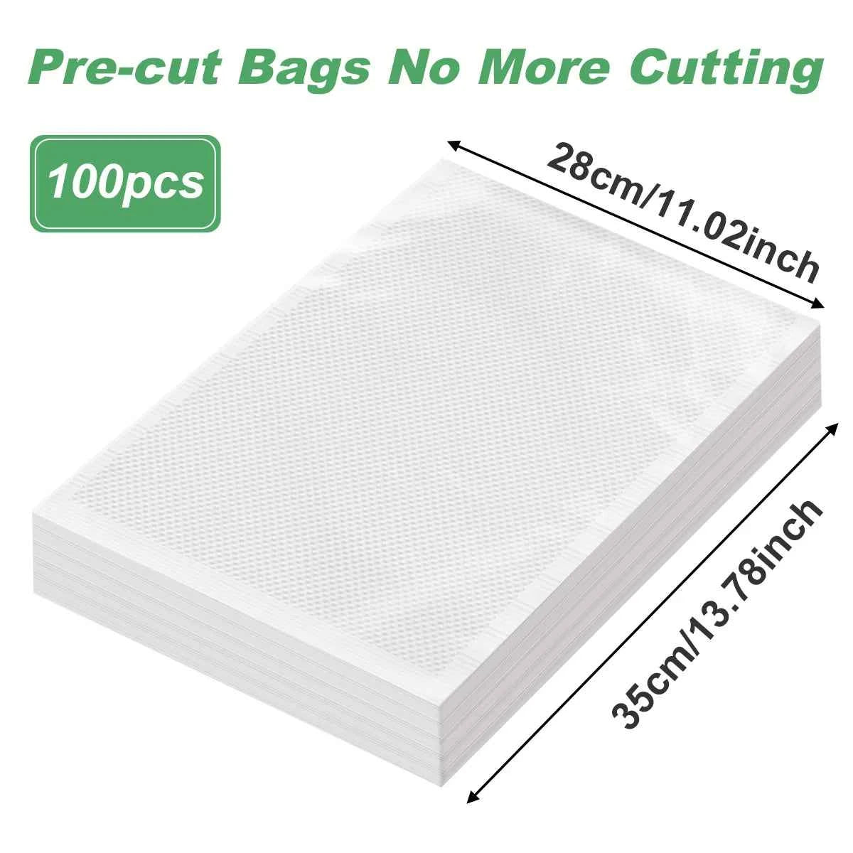 100pcs/lot Kitchen Vacuum Bags for Food Vacuum Sealer Packing Machine Food Storage Bag BPA-Free Kitchen Accessories