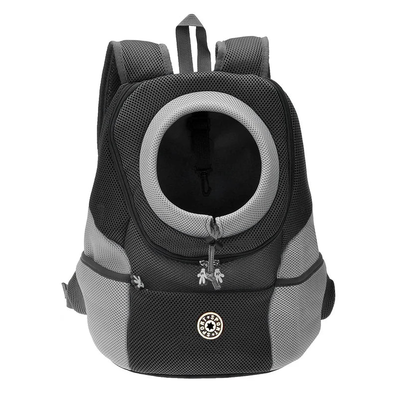 Double Shoulder Pet Carrier Backpack – Breathable Travel Dog Bag