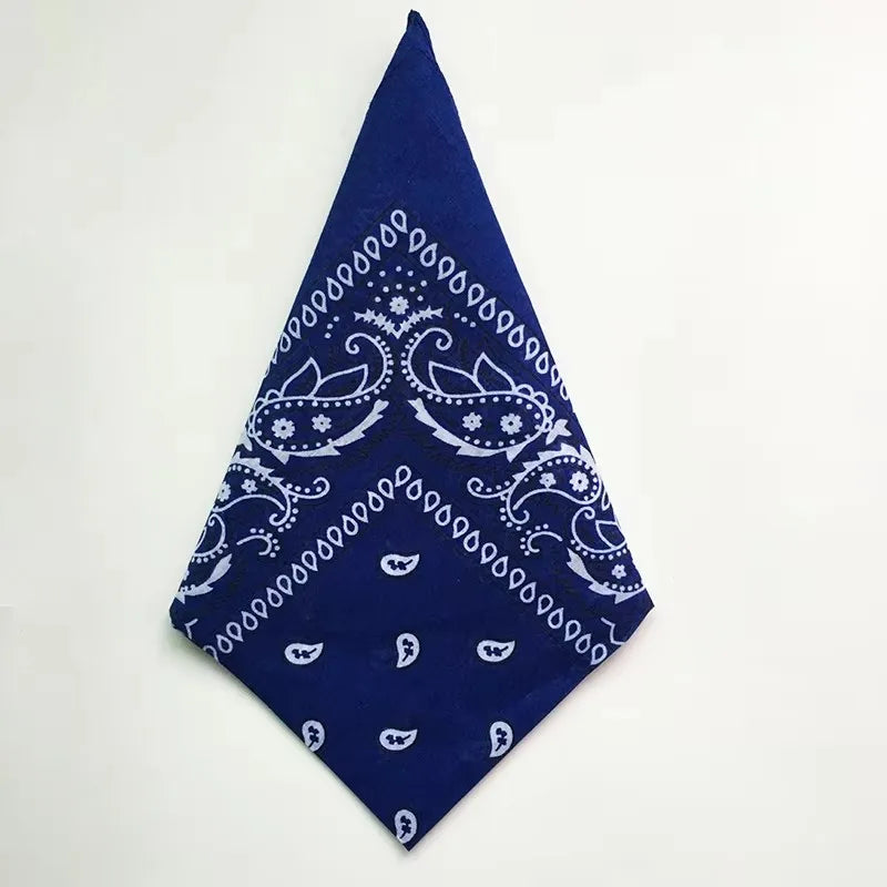 1/4/9pcs Men Women Bandana Hairband Cowboy Mens Biker Sports Headwear Wrist Hairwrap Single Sided Head Wrap Scarf Paisley