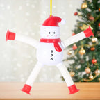 1/4pcs Santa Claus toys Retractable decompression toys Santa Claus/Snowman/Elk/Gingerbread  Perfect for Christmas Decoration