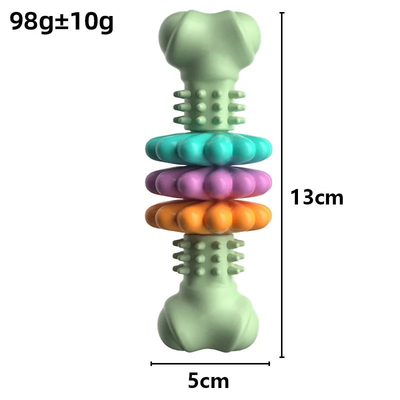 Pet Dog Chew Toy Teeth Cleaning Molar Stick Rubber Bone Toy Puppy Interactive Stick Dog Chewing Bite Toys