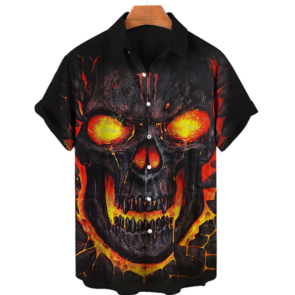 Men's Designer Hawaii Shirts Short Sleeve Collar Top Fashion Streetwear 3d Printed XS-5XL Hiphop Casual Vintage Clothing