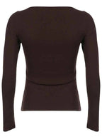 Y2k Women's Long Sleeve Knitted Tops Lace Stitching Neckline Knitwear Bowknot Decoration Slim-Fit Tshirt Pullovers Clubwear