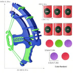Slingshot Target Sticky Ball Bow Target Montessori Educational Toy Arrow Set Throw Sport Outdoor Fidget Game