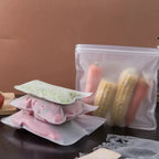 Silicone Food Storage Bags – Reusable Leakproof Stand-Up Zip Lunch & Snack Containers for Fresh Food