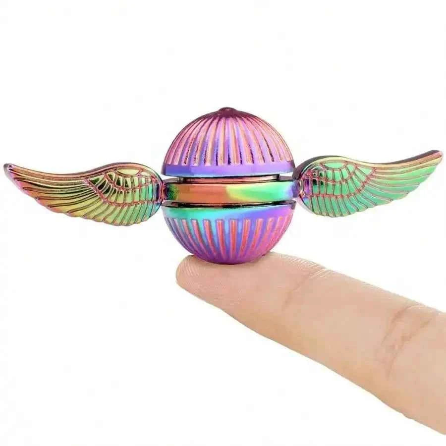 Magic Fidget Spinner with Hypnotic Light Patterns, Stress Relief & Focus Tool for All Ages, Cool Halloween Christmas Gift Idea