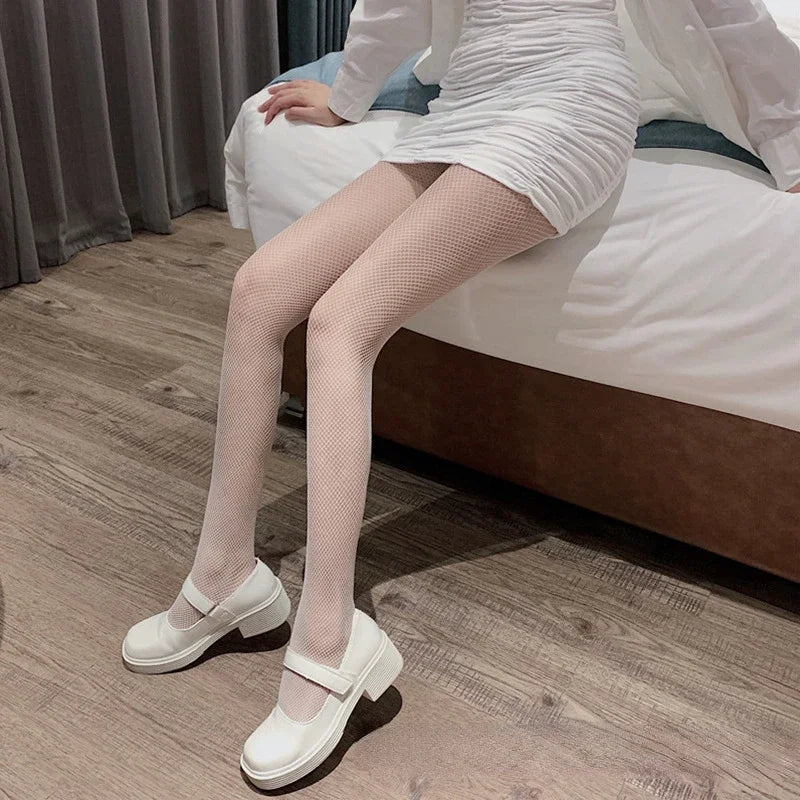 Sexy  Fishnet Stockings Women's Tights Fishnet Mesh Long Nylon Tights Body Stockings Fish Net Pantyhose High Waist Hosiery