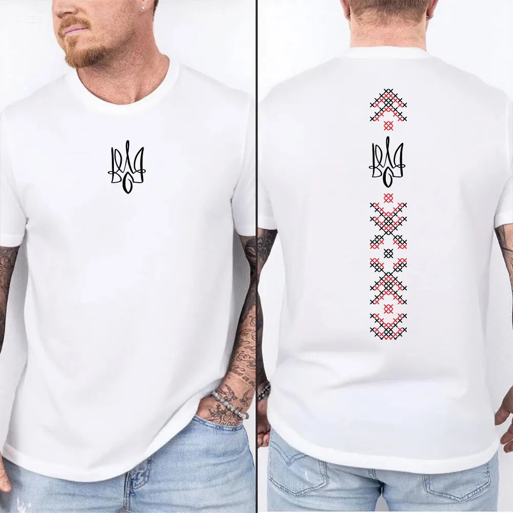 Ukraine Shirt UNISEX Ukraine Flag Shirt Symbol Tryzub Ukrainian Patriotic Shirt Summer Camisetas Nostalgia Street Fashion Tops