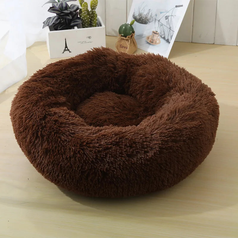 Home Plush Pet Nest Winter Cat Nest Dog Nest Warm Detachable and Washable Round Cat Nest Pet Bed Seasonal Universal Decoration - WTN Essentials 