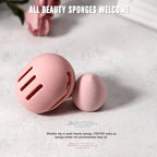 1Pcs Makeup Sponge Holder Eco-Friendly Silicone Multi-hole  Storage Case Travel Protable Cosmetic Puff Holder Box