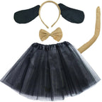 Animals  Children  Headband Tutu Skirt Tail Bow Kids  Girl Party Props Elephant Tiger Fox     Halloween Costume Cosplay