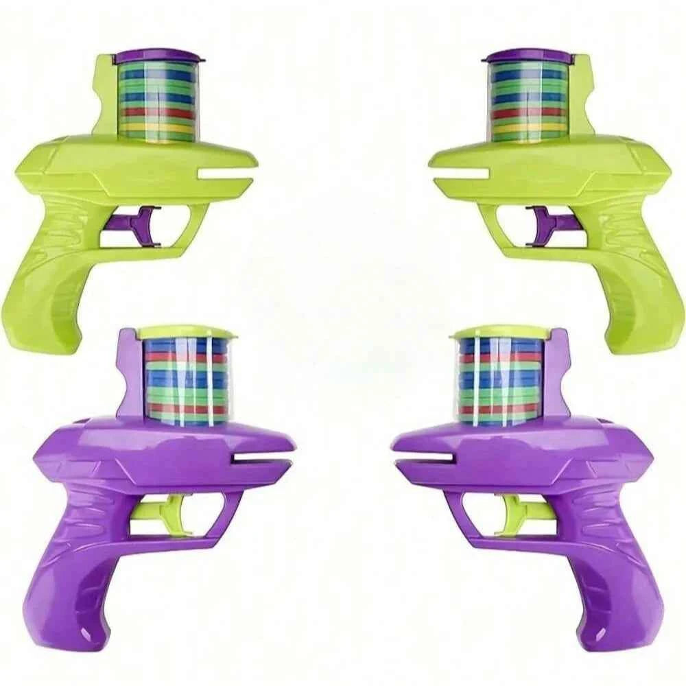 1pc Foam Disc Launcher Flying Disc Handheld Shooter Indoor Shooting Game Outdoor Backyard Toy For Boys And Girls Birthday Gift