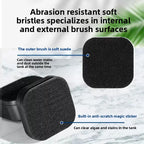 Magnetic Aquarium Glass Cleaner Mini Square Algae Scraper Plastic Fish Tank Maintenance Tool for Various Fish Easy Use