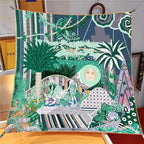 New 90cm Medium Square Scarf Desktop Printing Exquisite Right-angle Crimped High-quality Twill Women's Headscarf Shawl