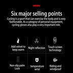Winter Waterproof Fishing Men's Gloves Women's Cycling Warm Anti Slip Outdoor Sports Exposed Two Finger Touch Screen Gloves