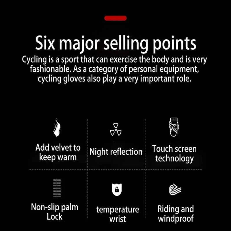 Winter Waterproof Fishing Men's Gloves Women's Cycling Warm Anti Slip Outdoor Sports Exposed Two Finger Touch Screen Gloves